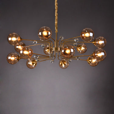 clear glass ball chandelier